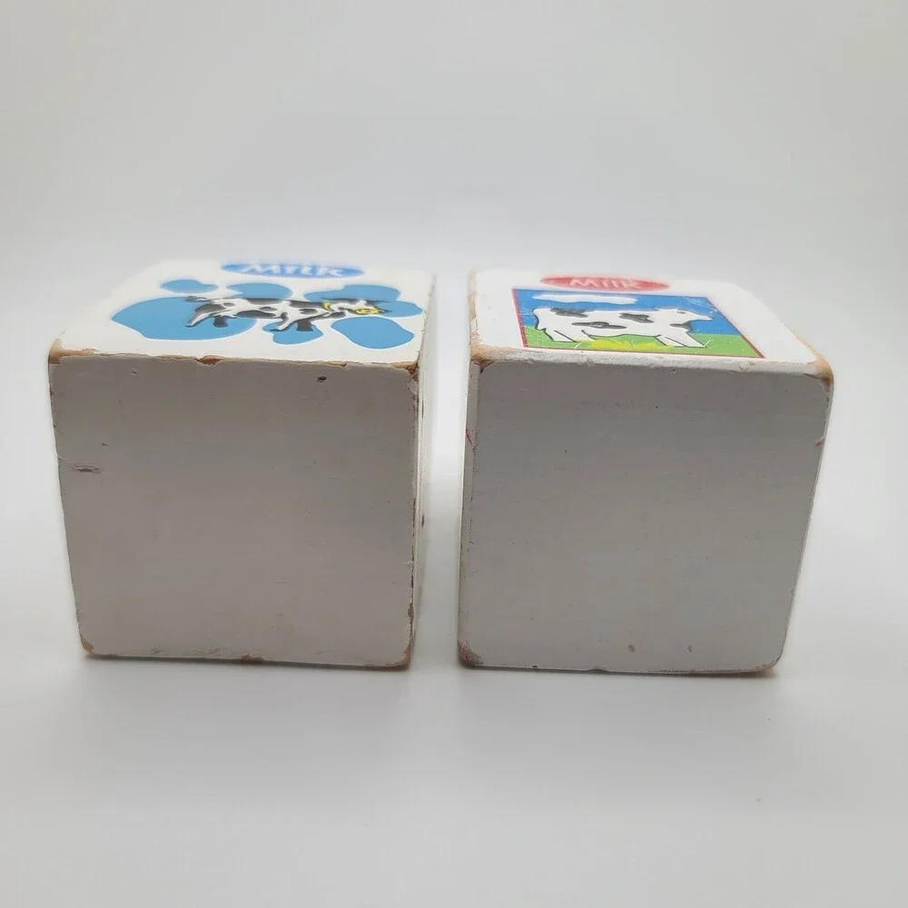 Melissa and Doug Wooden Food Lot 2 Milk Butter Swiss Cheese Frozen Vegetables